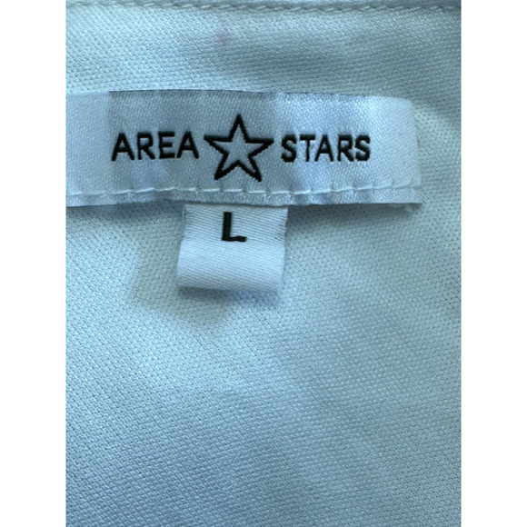 Area Sheath Dress One Shoulder Ruched Detail Lightweight Metallic W Large NWOT - Picture 7 of 8